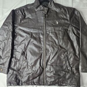 U.S. Polo Assn. Dark Brown Leather Jacket